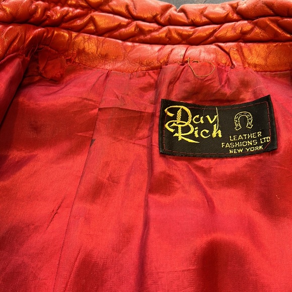 🚨Vintage 1980’s Red Leather Jacket🚨 - Picture 5 of 8